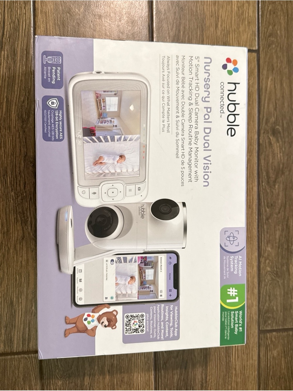 Hubble Nursery Pal Dual Vision HD Dual Camera With Motion Tracking